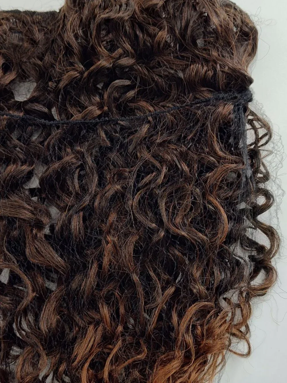 Flufymooz Clip In Hair Extensions Dark Brown 16 Inches               PA#644@CMK